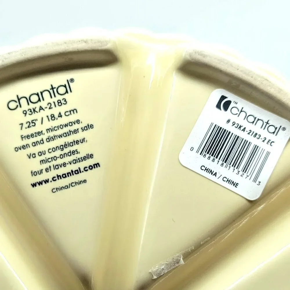 Chantal 7.25-Inch Round Ceramic Scone Baking Dish NWT